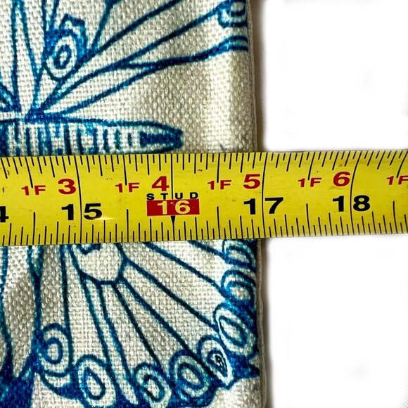 Blue Swallowtail Butterfly Country Farmhouse Core Throw Pillow Covers Set of 2 - Picture 6 of 6